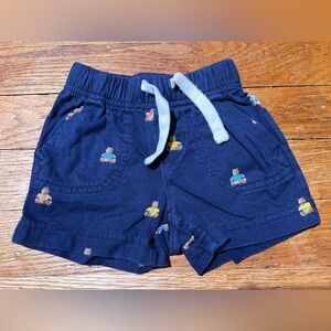 GAP Navy Kids Shorts with Bear Print